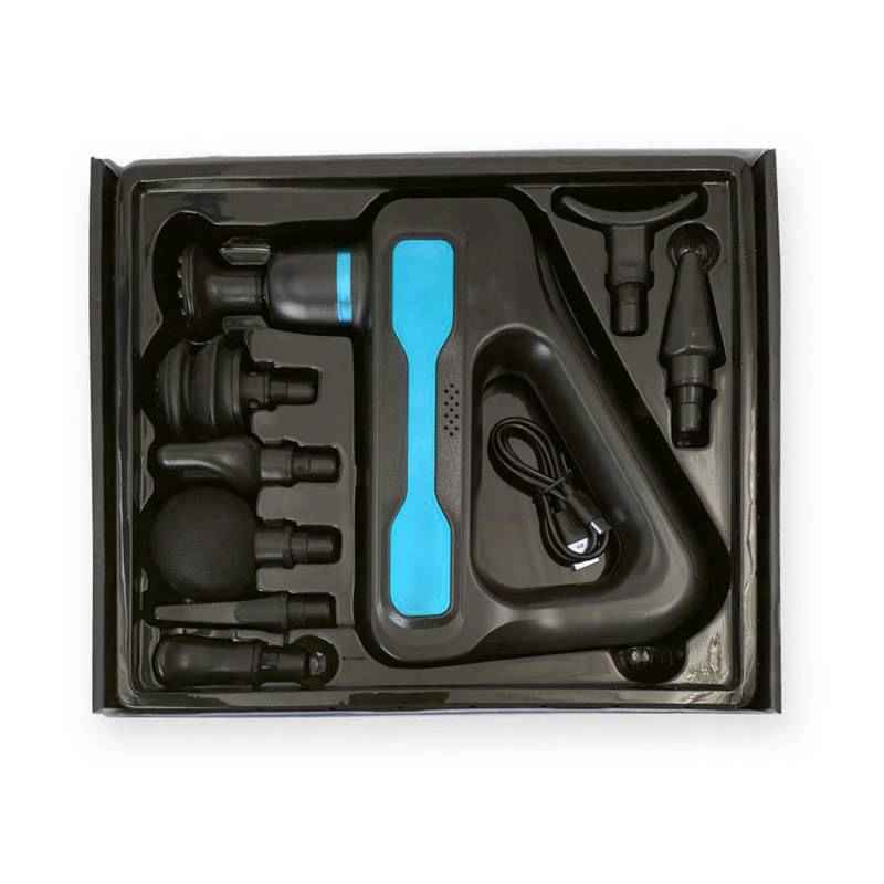 ماساژور تفنگی fascial gun مدل، جزئیات طراحی و ساخت باکیفیت در نمای نزدیک