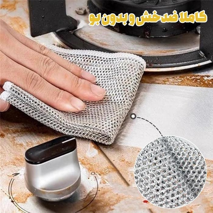 اسکاچ توری بسته ۵ عددی، جزئیات طراحی و ساخت باکیفیت در نمای نزدیک