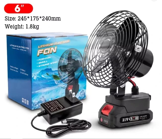 خرید پنکه شارژی ۴۸ولت توری فلزی با نمای کلی محصول و کیفیت ساخت مطلوب (1777576140_901899837.jpg)