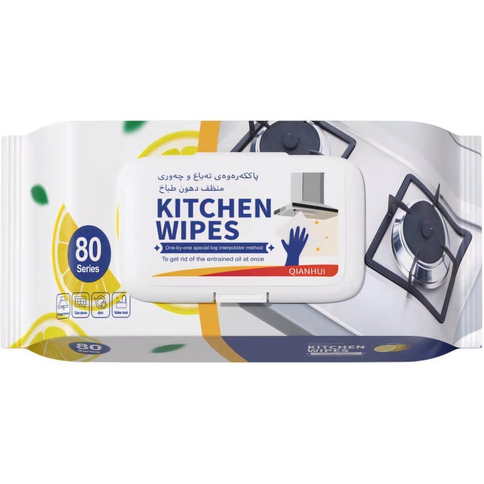 خرید دستمال مرطوب Kitchen Wipes با نمای کلی محصول و کیفیت ساخت مطلوب