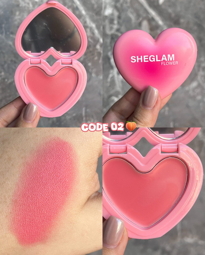 نمای جانبی و طراحی ظاهری رژگونه کرمی حک دوپ شیگلم رنگ طبیعی و شادابکننده گونه با رنگبندی جذاب