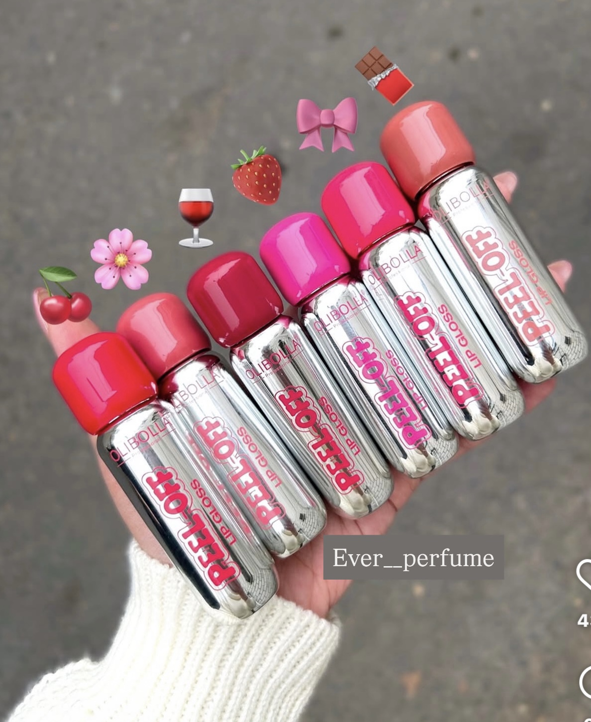طراحی مدرن و بسته‌بندی اصلی رژ پیل آف / پیلاف 24 ساعته Olibolla 💋 رنگ ماندگار و زیبا در نمای کامل