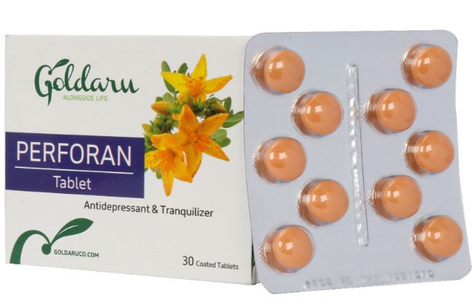 نمای پشت و جزئیات طراحی قرص پرفوران گل دارو کیفیت و اصالت تضمینی با کیفیت بالا