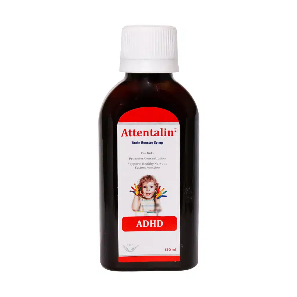 نمای پشت و جزئیات طراحی شربت اتنتالین سیمرغ دارو عطار کیفیت و اصالت تضمینی با کیفیت بالا
