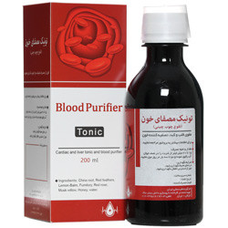نمای پشت و جزئیات طراحی شربت صافی کامپاند (تونیک مصفای خون - نقوع چوب چینی) نیاک کیفیت و اصالت تضمینی با کیفیت بالا
