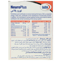 نمای پشت و جزئیات طراحی نورو پلاس 30 عددی یورو ویتال کیفیت و اصالت تضمینی با کیفیت بالا