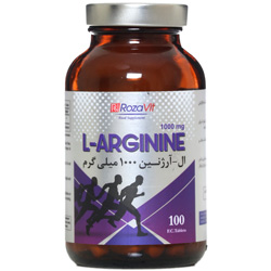 بستهبندی اورجینال قرص ال آرژنین 1000 میلی گرم رزاویت کیفیت و اصالت تضمینی همراه با مشخصات محصول