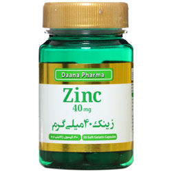 بستهبندی اورجینال زینک 40 میلی گرم دانا فارما کیفیت و اصالت تضمینی همراه با مشخصات محصول