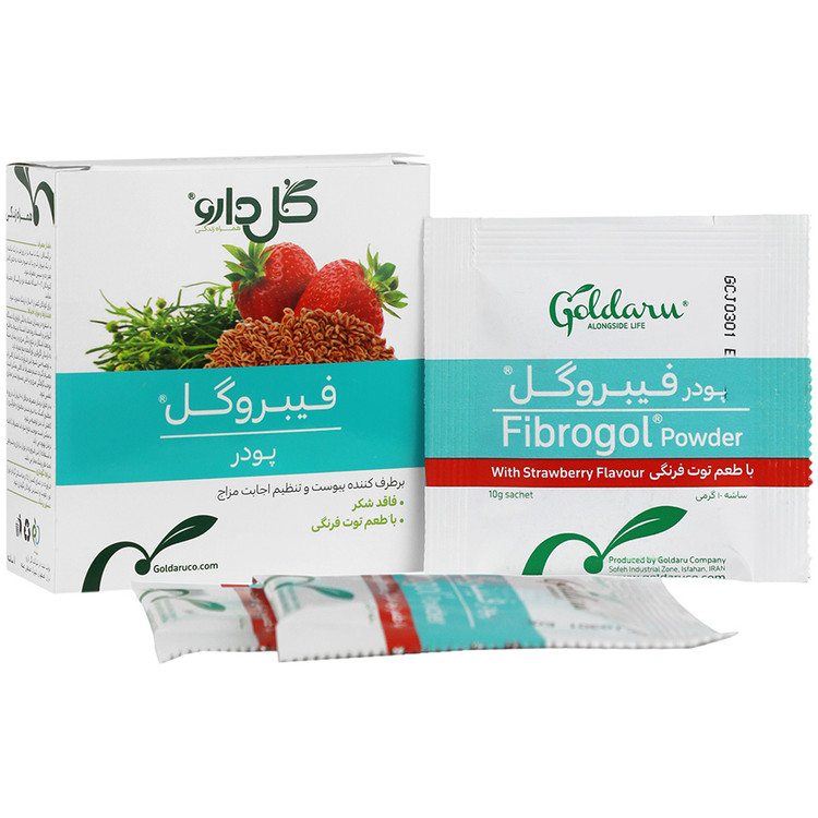 طراحی مدرن و بستهبندی اصلی فیبروگل گل دارو کیفیت و اصالت تضمینی در نمای کامل