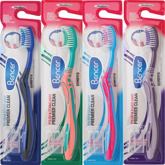 تصویر مسواک براش مدیوم بنسر مدل Premier Clean-707 بهداشت و مراقبت شخصی با نورپردازی حرفه‌ای و نمای واضح محصول