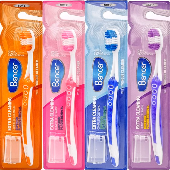 تصویر تخصصی مسواک براش سافت بنسر مدل Extra Cleaning-704 بهداشت و مراقبت شخصی با نمایش ویژگیها و جزئیات محصول