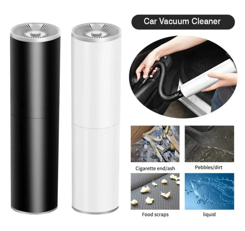 نمای جانبی و طراحی ظاهری جاروبرقی شارژی خودرو ۱۲۰ وات اصلی مدل A6 با رنگبندی جذاب - نمای 11_4