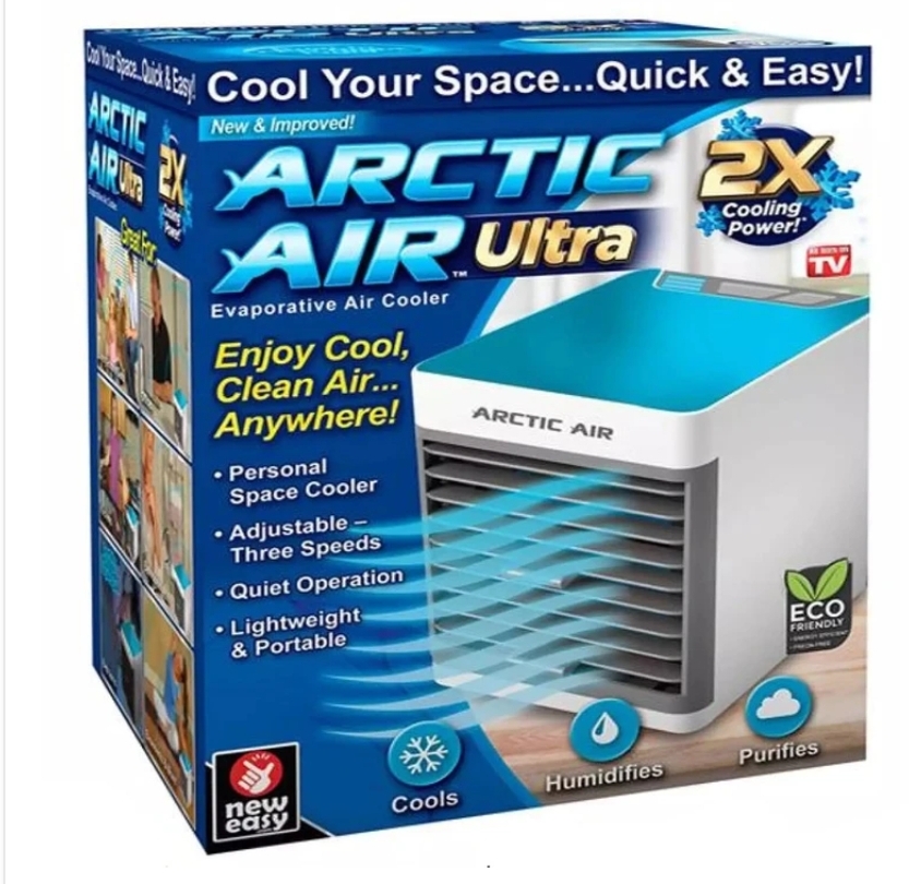 نمای قدی مینی کولر آبی رومیزی برقی اصل (usb) مدل Arctic Air Ultra با تمرکز بر طراحی و کارایی محصول