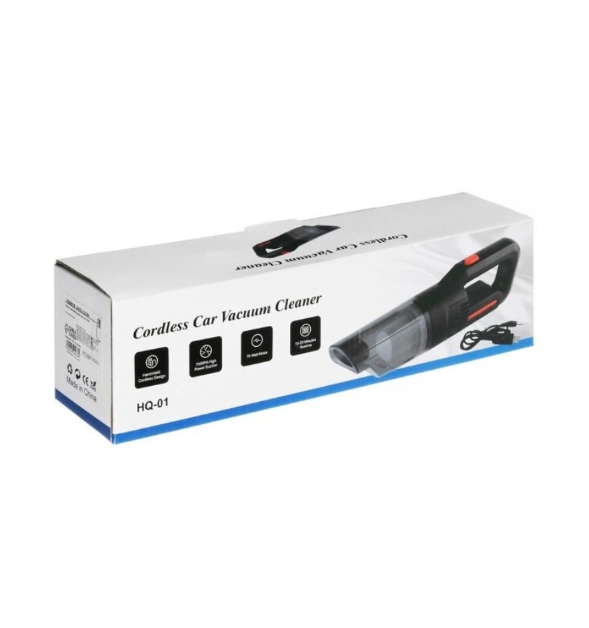 طراحی مدرن و استاندارد جارو شارژی ماشین مدل HQ-01 موتور قوی در نمای کامل