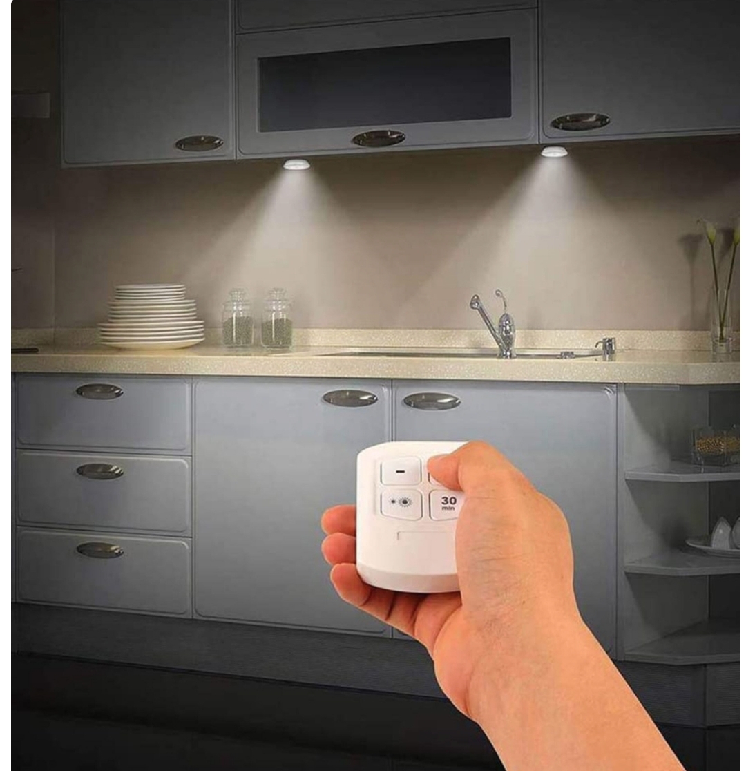 بستهبندی اورجینال چراغ زیر کابینتی (چراغ سقفی، چراغ مخفی) کنترل دار و باطریخور 3in1 مجموعه 3 عددی همراه با مشخصات فنی محصول - نمای 16_1