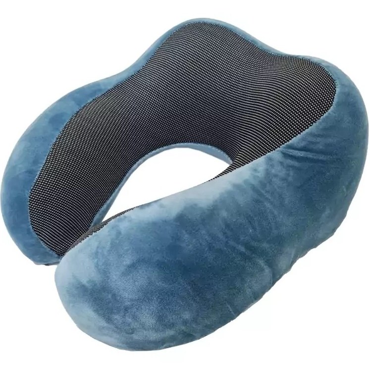 طراحی مدرن و استاندارد بالش دور گردنی (اسفنج مموری فوم) و روکش مخمل _ وارداتی در نمای کامل - نمای 8_2