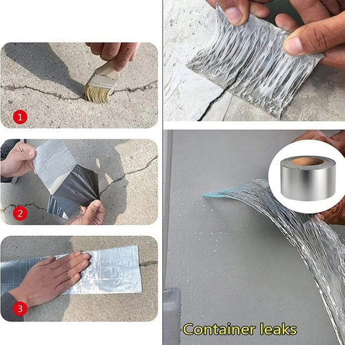 جزئیات دقیق قطعات و اجزای چسب آب بندی نواری در نمای ماکرو - نمای 5_1