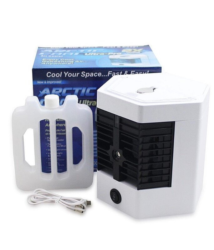 تصویر تخصصی کولر آبی مه پاش دار مدل Arctic Air Ultra pro با نمایش ویژگیها و جزئیات فنی - نمای 8_1
