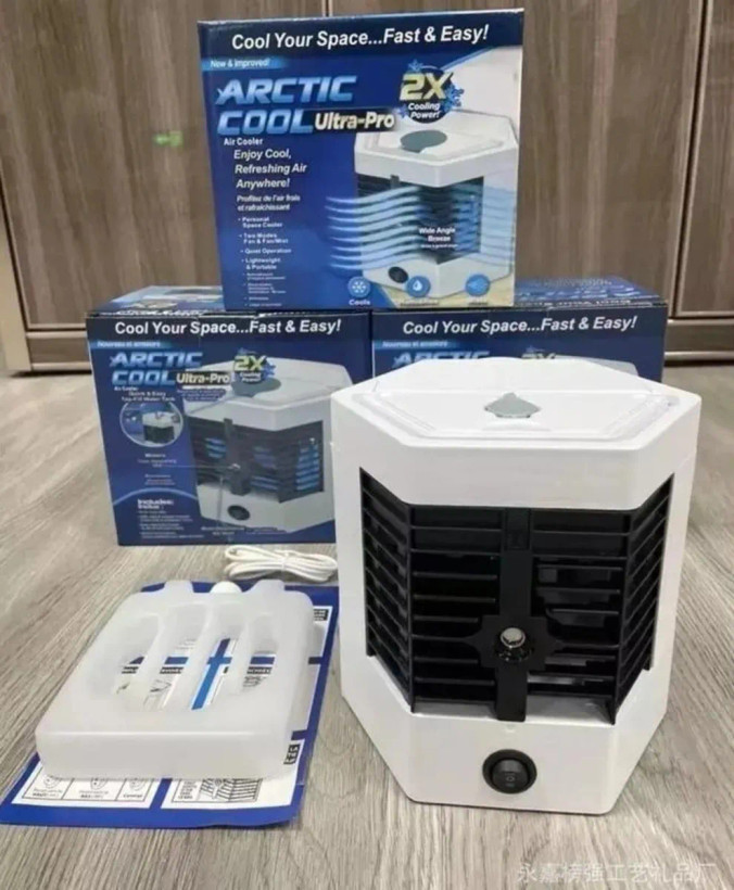 تصویر تخصصی کولر آبی مدل Arctic Air Ultra pro (کولر و مه پاش) + بطری اضافه با نمایش ویژگیها و جزئیات فنی - نمای 8_1