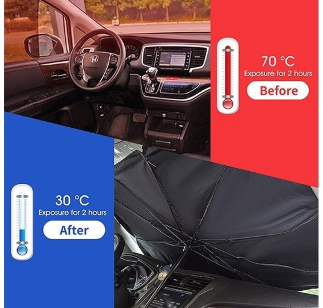 نمای قدی چتر آفتابگیر خودرو وارداتی brella shield با تمرکز بر طراحی و کارایی محصول - نمای 6_1