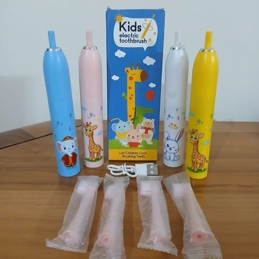 نمای محصول مسواک شارژی کودک با طرح های کارتونی مدل Kids electric toothbrush DY-332 با تمامی جزئیات ظاهری و فنی - نمای 7_1