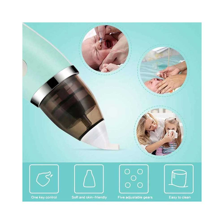 نمای جانبی و طراحی ظاهری فین گیر شارژی (پوار) بینی کودک و نوزاد مدل MX-103 دارای رنگبندی با رنگبندی جذاب - نمای 6_1