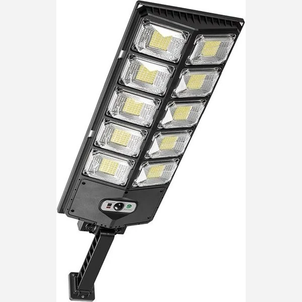نمای پشت و اجزای تشکیلدهنده چراغ خیابانی خورشیدی 10 لنز مدل W789B-5 با کیفیت بالا