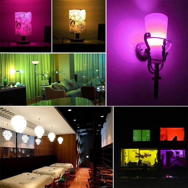 نمای پشت و اجزای تشکیلدهنده لامپ روشنایی LED هوشمند کنترل دار مدل RGBW BULB با کیفیت بالا - نمای 13_1