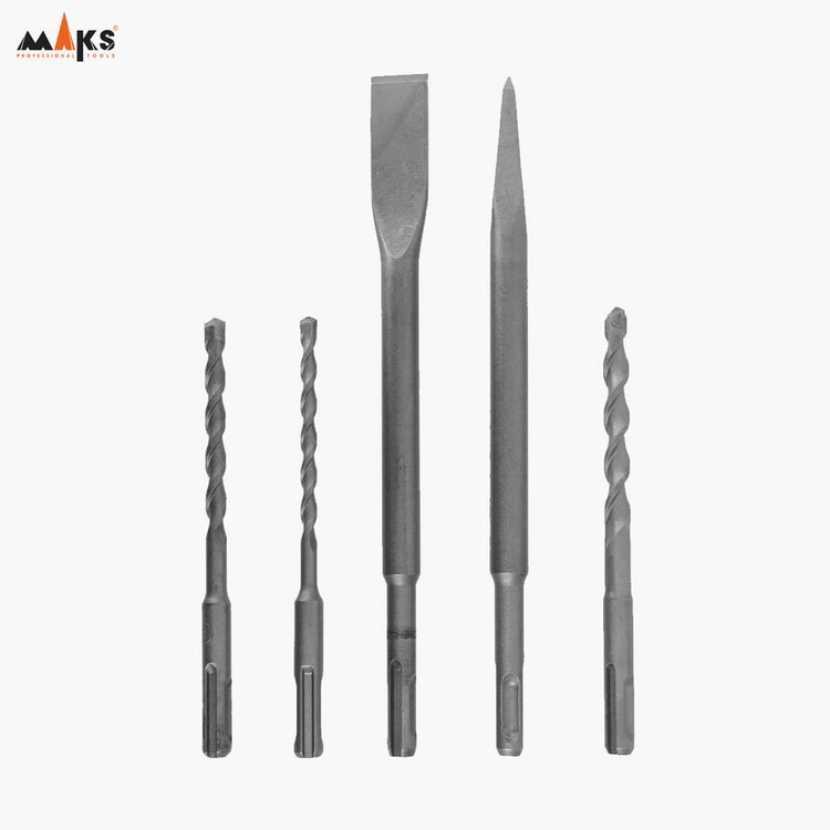 نمای جانبی و طراحی ظاهری دریل بتن کن سه کیلویی سه حالته مکس مدل B53 با رنگبندی جذاب