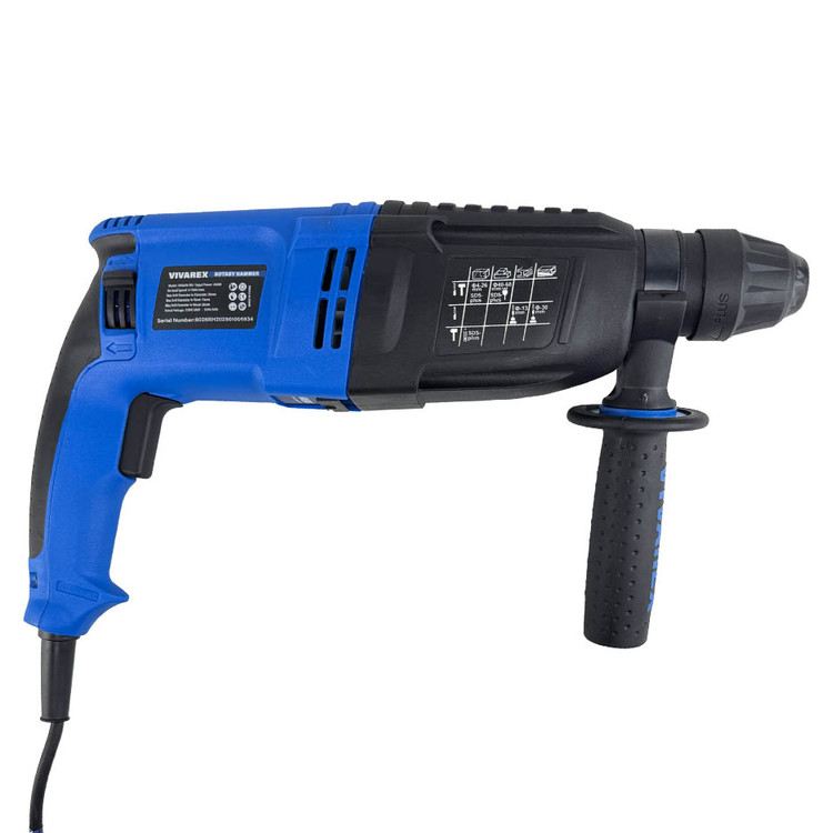 جزئیات دقیق قطعات و اجزای دریل بتن کن سه حالته ۳ کیلویی ویوارکس مدل VR8026-RH در نمای ماکرو