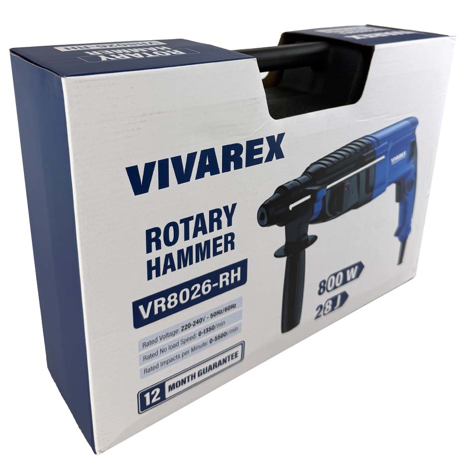 تصویر دریل بتن کن سه حالته ۳ کیلویی ویوارکس مدل VR8026-RH با نورپردازی مناسب و نمای واضح محصول - نمای 5_1