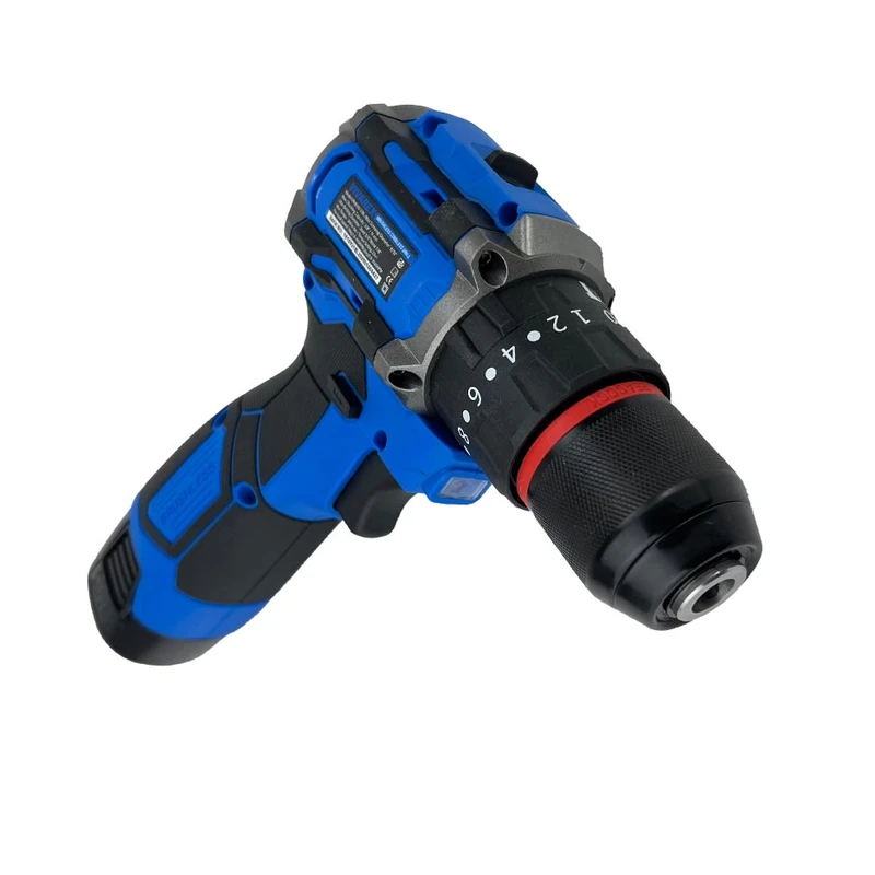 بستهبندی اورجینال دریل شارژی چکشی ۱۶.۸ ولت ویوارکس مدل VR1610V-21BL همراه با مشخصات فنی محصول
