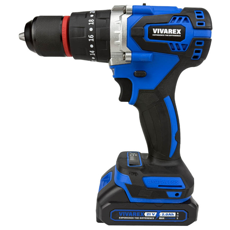 جزئیات کیفیت ساخت و متریال بهکاررفته در دریل شارژی ویوارکس مدل VR2102BL باتری ۲۱ ولت