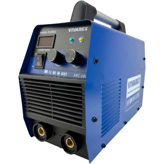 نمای محصول دستگاه جوش اینورتر ۲۰۰ آمپر ویوارکس مدل _VR200Turbo با تمامی جزئیات ظاهری و فنی