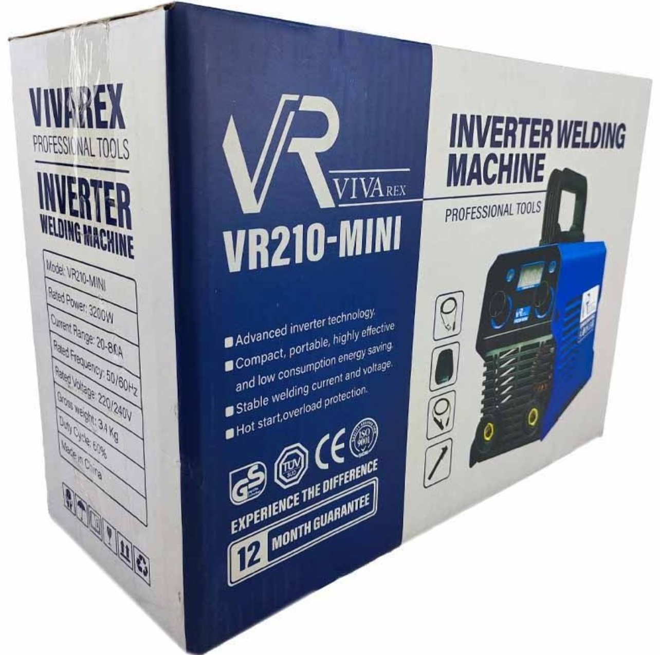 جزئیات کیفیت ساخت و متریال بهکاررفته در دستگاه جوش اینورتر مینی ویوارکس مدل VR210-MINI