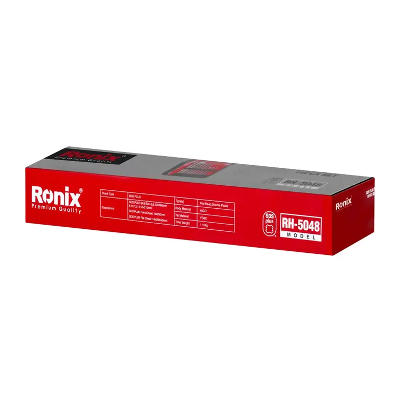 جزئیات کیفیت ساخت و متریال بهکاررفته در ست مته و قلم چهار شیار ۱۰ عددی رونیکس مدل RH5048 - نمای 7_1