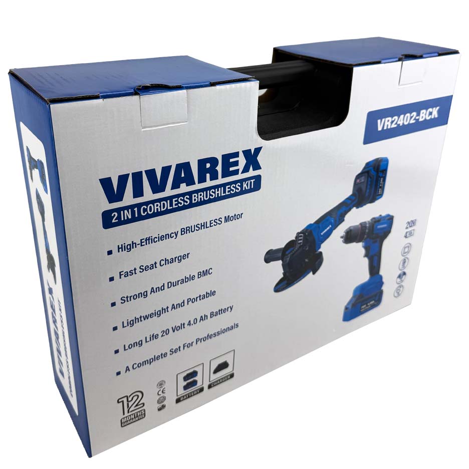 جزئیات کیفیت ساخت و متریال بهکاررفته در کیت شارژی ۲ عددی ویوارکس مدل VR2402-BCK - نمای 7_1