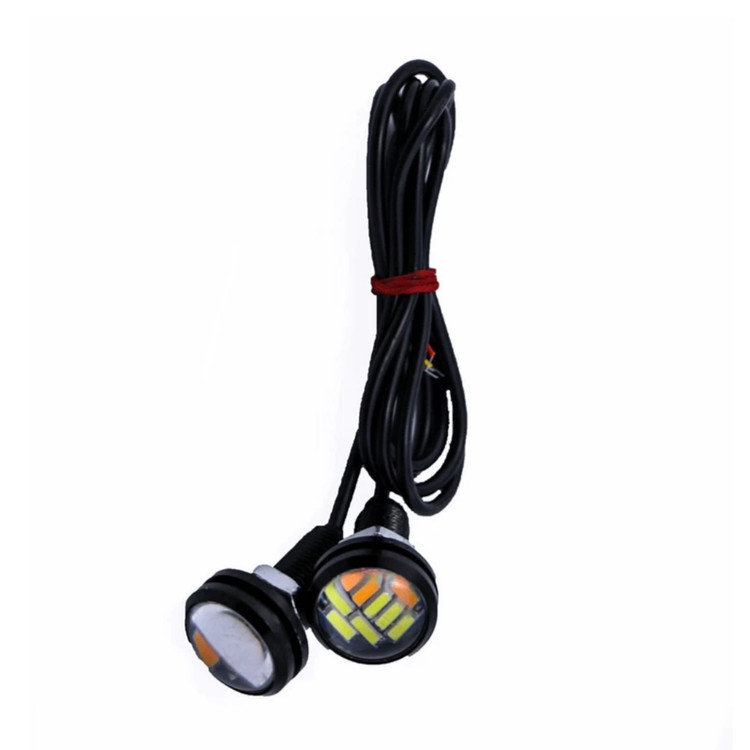 نمای پشت و اجزای تشکیلدهنده چراغ خودرو ایگل آیز راهنمادار سام (بسته دو عددی) با کیفیت بالا