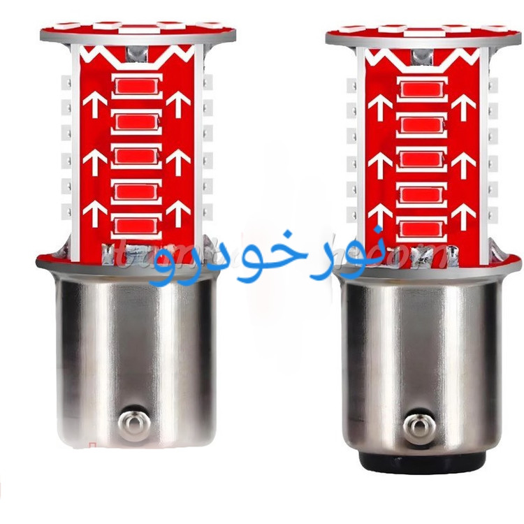 طراحی مدرن و استاندارد لامپ فندوقی دو کنتاکت لیتک پویا دوحالته رانینگ رنگ بندی(بسته یک عددی) در نمای کامل