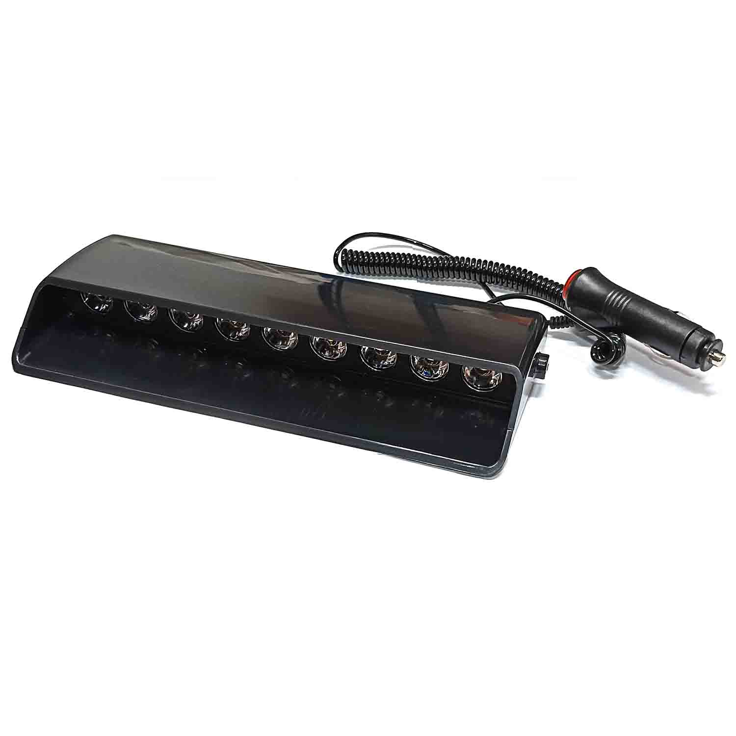 جزئیات کیفیت ساخت و متریال به‌کاررفته در چراغ خودرو پلیسی(آبی و قرمز) روداشبوردی ۹ لنز مدل s1