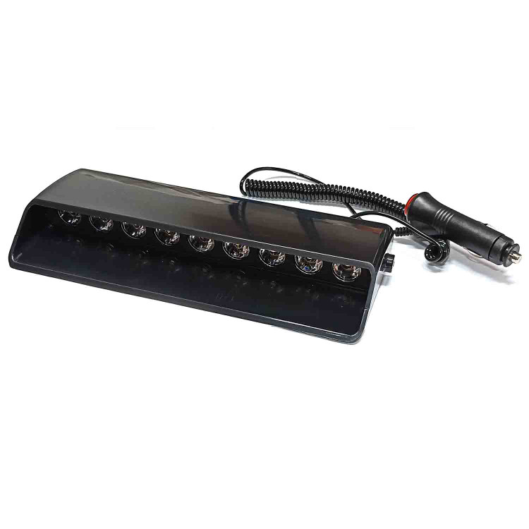 جزئیات کیفیت ساخت و متریال بهکاررفته در چراغ خودرو پلیسی(آبی و قرمز) روداشبوردی ۹ لنز مدل s1