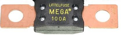 تصویر تخصصی فیوز ماشینی شاخک دار بزرگ مگا 32 ولت MEGA LITTLE FUSE با نمایش ویژگیها و جزئیات فنی