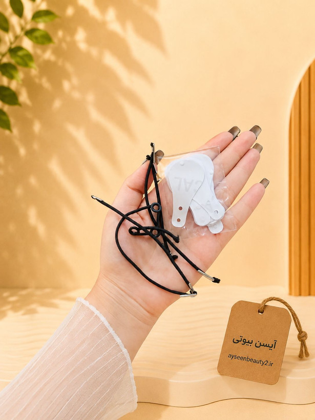 جزئیات کیفیت ساخت و متریال بهکاررفته در چسب لیفت برچسبی صورت و شقیقه نامرئی ۴۰ عددی مناسب لیفت ابرو و فرم دهی صورت