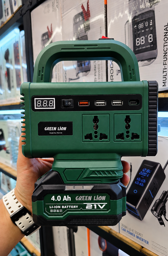 بافت و جنس مواد اولیه پاور استیشن قابل حمل گرین لاین Green Volt 150W با باتری 4000mAh در نمای نزدیک - نمای 8_1