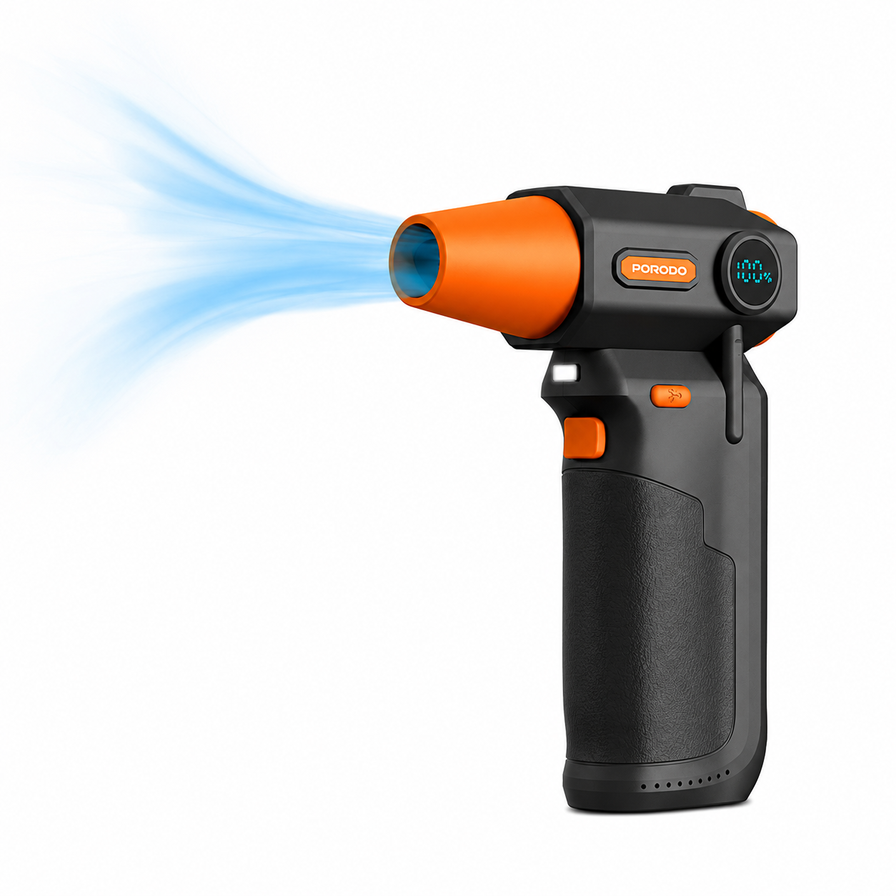 نمای محصول جت فن شارژی پرودو Porodo Turbo Air Duster مدل PDTBYMG826BK با تمامی جزئیات ظاهری و فنی