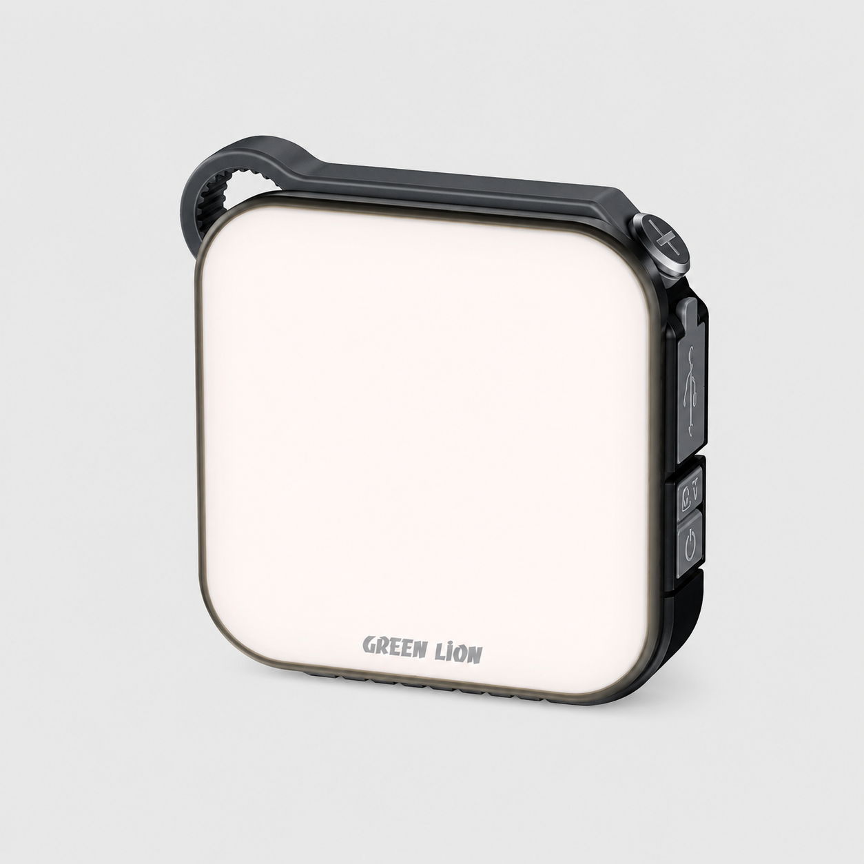 طراحی مدرن و استاندارد چراغ کمپینگ خورشیدی گرین لاین Solar Lumix 1000LM با پاوربانک شارژی 4000mAh در نمای کامل