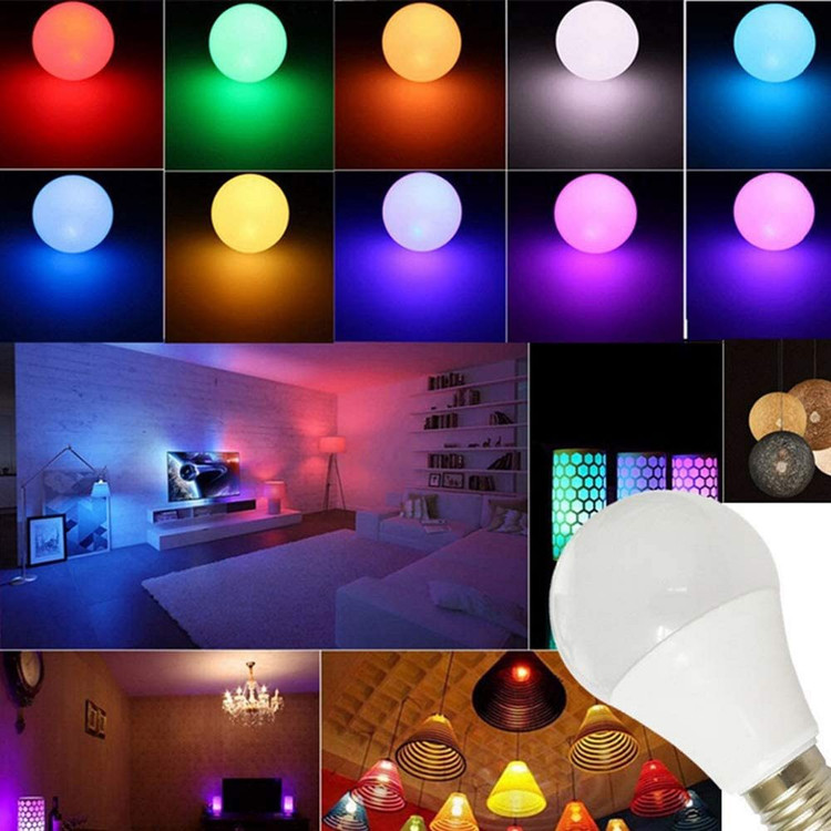 نمای محصول لامپ LED هوشمند کنترلدار کنترل دار مدل RGBW BULB با تمامی جزئیات ظاهری و فنی - نمای 10_1