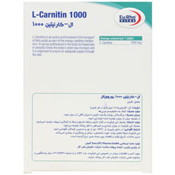 بافت و جنس مواد اولیه ال کارنیتین یورو ویتال 1000 میلی گرمی در نمای نزدیک