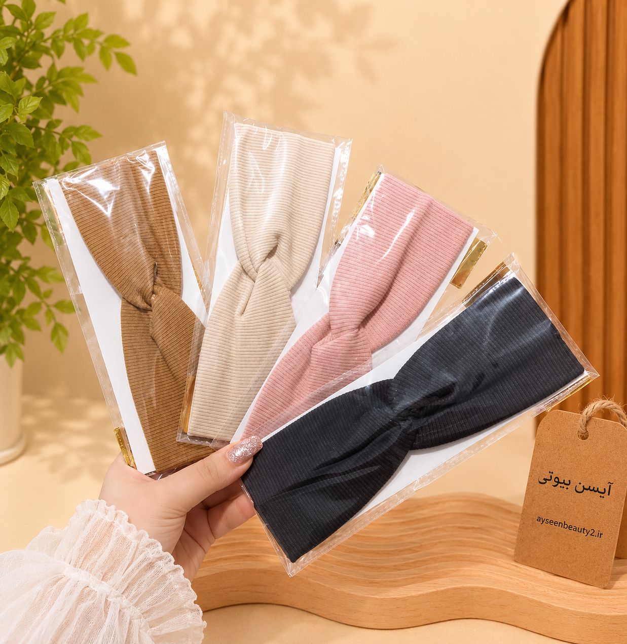 جزئیات کیفیت ساخت و متریال بهکاررفته در هدبند گره ای دخترانه مناسب آرایش و استفاده روزانه
