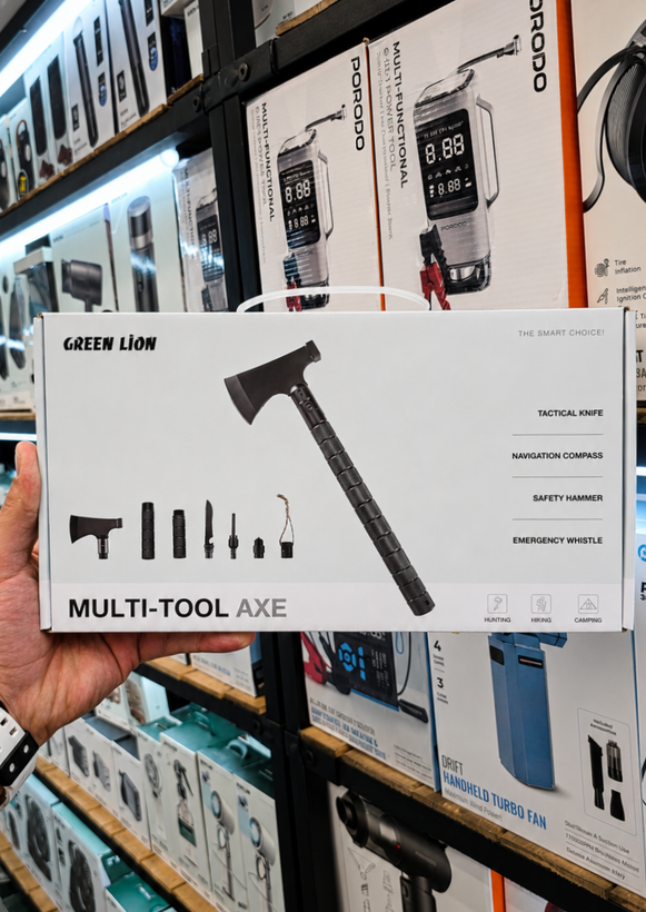 تصویر تخصصی تبر چندکاره گرین لاین Multi-Tool Axe مدل GNMULTAXEBK – مشکی با نمایش ویژگیها و جزئیات فنی - نمای 6_1